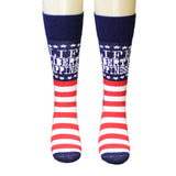 Life Liberty Happiness Patriotic Crew Socks