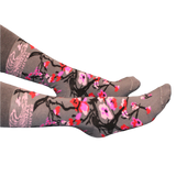 Cherry Blossom Rose Art Socks